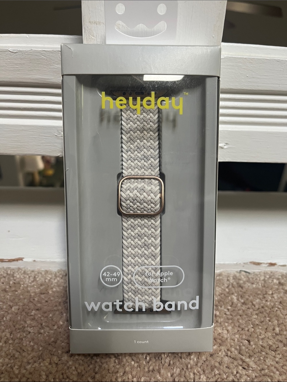 heyday Braided Stretch Watch Band in Heathered Cream